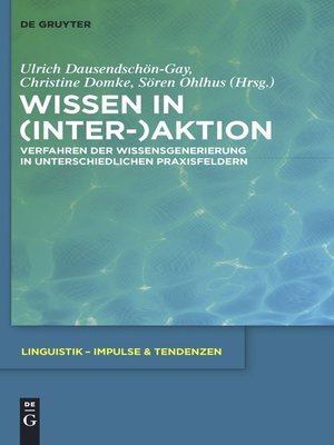 cover image of Wissen in (Inter-)Aktion